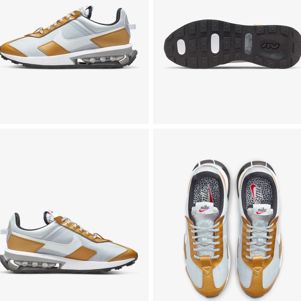LAST ONE NEW NIKE AIR 2023 (SELL-OUT)🎁Metallic Gold White Platinum Silver Laces - Picture 1 of 15